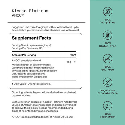 AHCC® - Kinoko® Platinum
